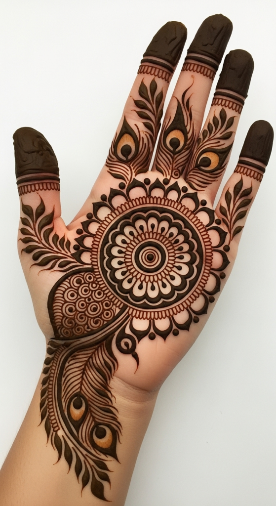 Mehndi design photo simple